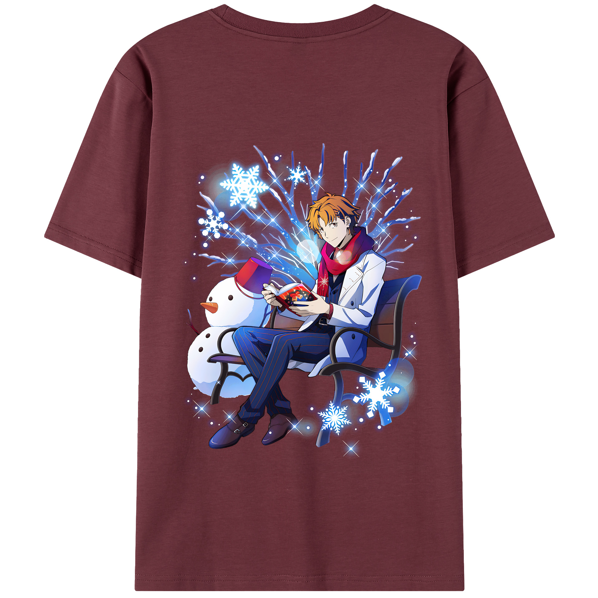 （画像用） 文豪ストレイドッグス Bungo Stray Dogs 綿100％半袖Tシャツ（背面プリント）